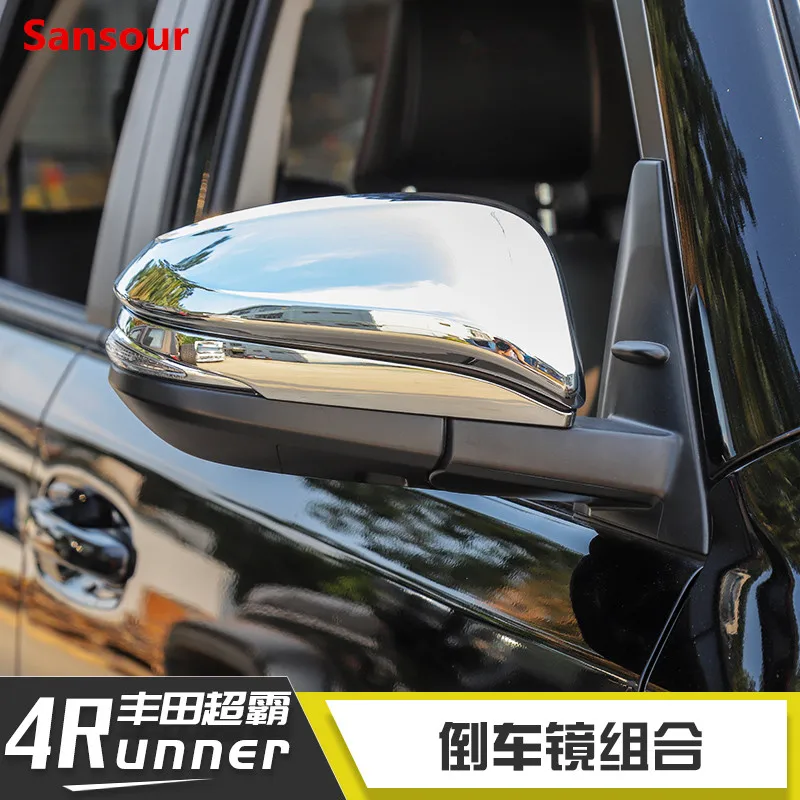 Sansour для Toyota 4runner ABS полированный хром автомобиля боковой Зеркало заднего вида