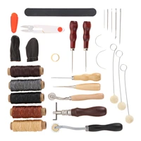 diy leather crafts and leather sewing kit stitching carving working sewing saddle groover leather craft tools leather supplies