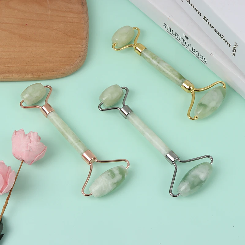 

Double Head Roller Jade Stone Scraper Face Guasha Massage Slimming Facial Lift Hand Body Skin Relaxation Beauty Health Skin Care