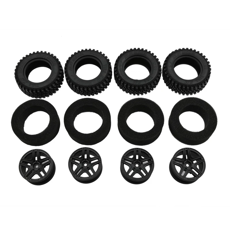 

for MN86S MN86KS MN86 MN86K MN G500 4Pcs Metal Wheel Rim Tires Tyre with Sponge Foam 1/12 RC Car Upgrade Parts