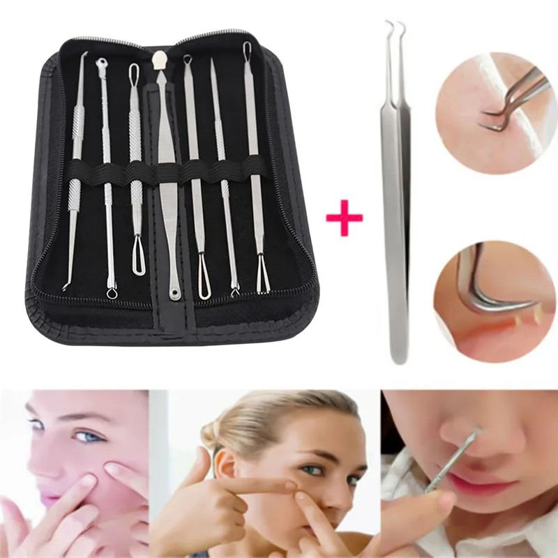 8 шт. набор инструментов для удаления черных точек|Устройство ухода за кожей лица|