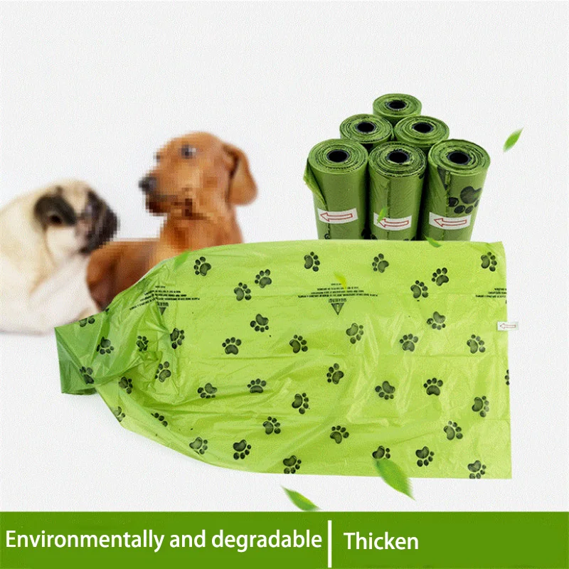 5 рулонов одноразовые пакеты для уборки собак и кошек|Совки мешочки сбора