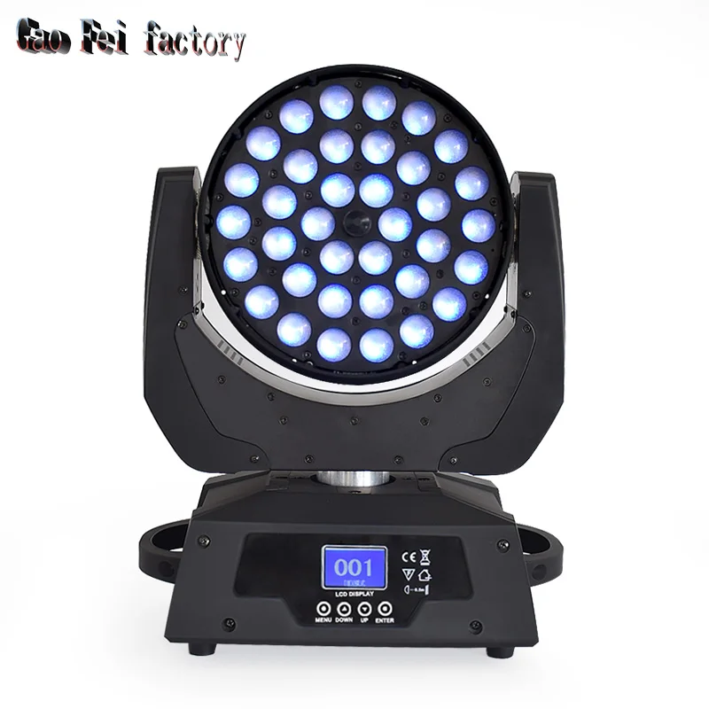 

36X12W Zoom LED Wash Professional DJ Light Quad Moving Head RGBW 4In1 Lyre Beam Effect Lights For Wedding Party Disco Light Show