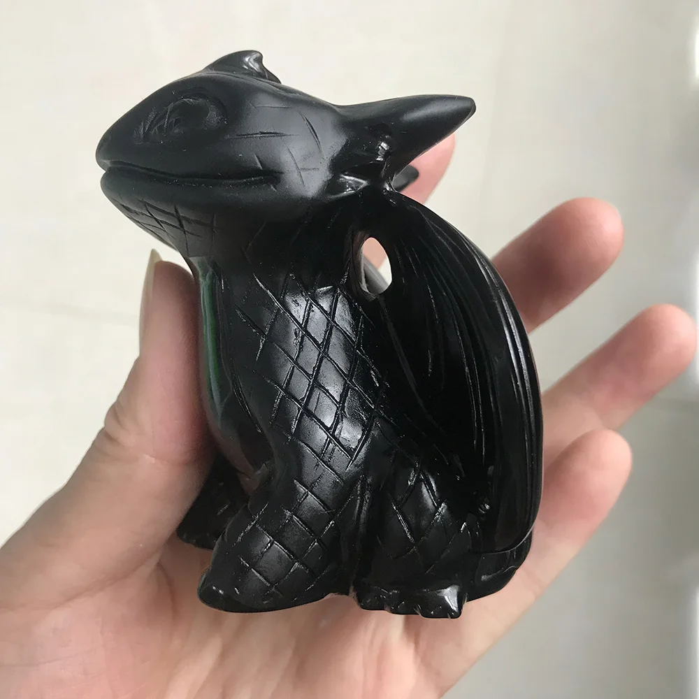 3 ''натуральная ручная резная полированная черная искусственная кожа без