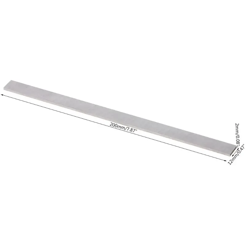 

HSS 200 x 12 x 2mm Rectangle Lathe Tool Bit Boring Bar Fly Cutter Gray Used for Turning Boring Out Grooving CNC