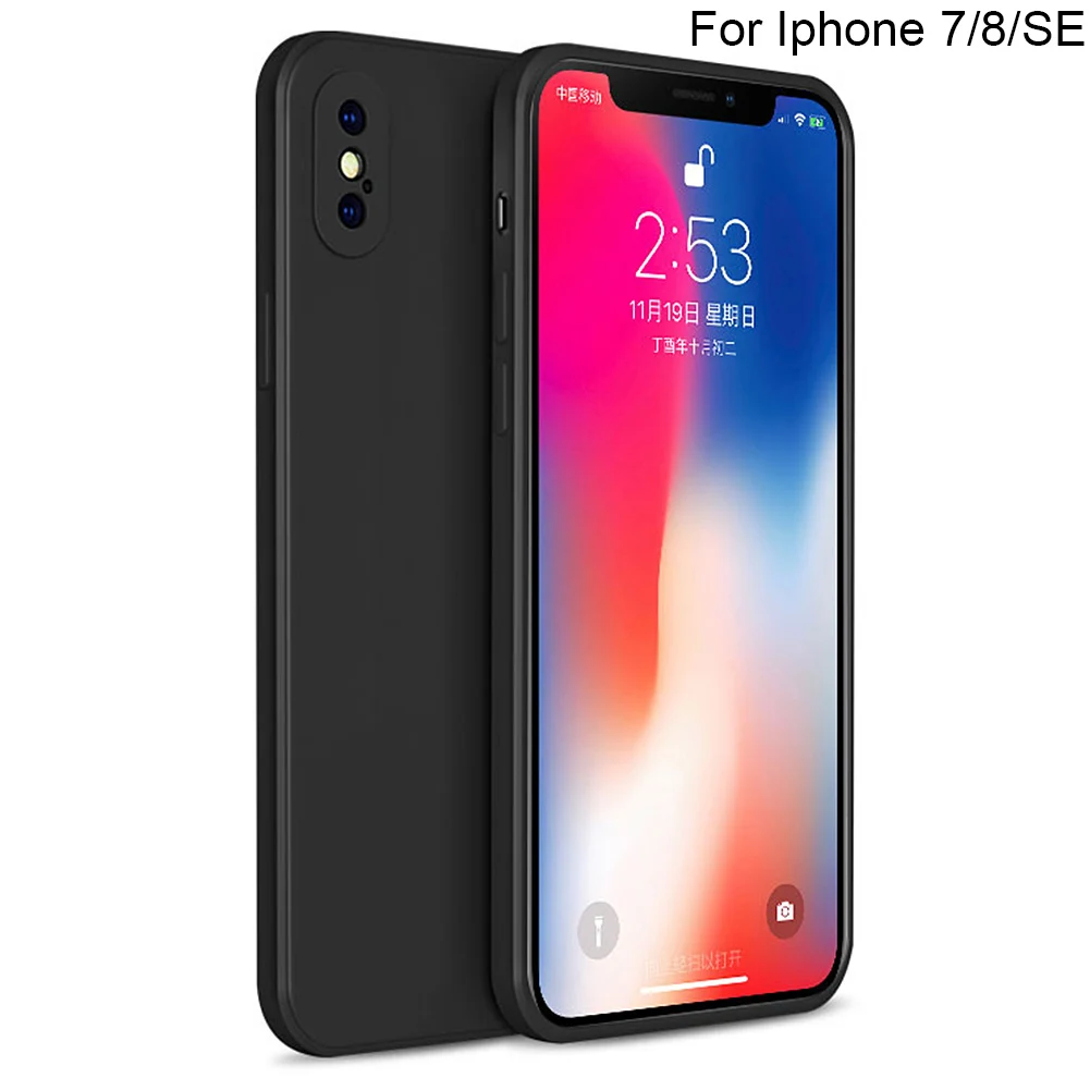 Чехол из жидкого силикона для смартфонов iPhone 7/8/SE 4 7 дюйма|Бамперы| |