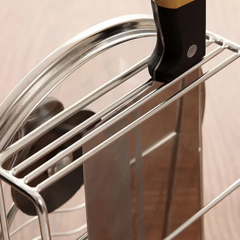 Кухонная тонкая полка держатель ножа Проволочная рамка стойка из нержавеющей