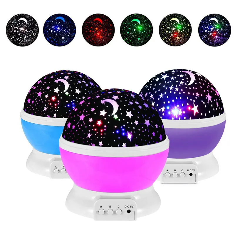 

Лампа для проектора звездного неба Вращающаяся лампа, Лампа для проектора шаров, цветная лампа для звездного неба