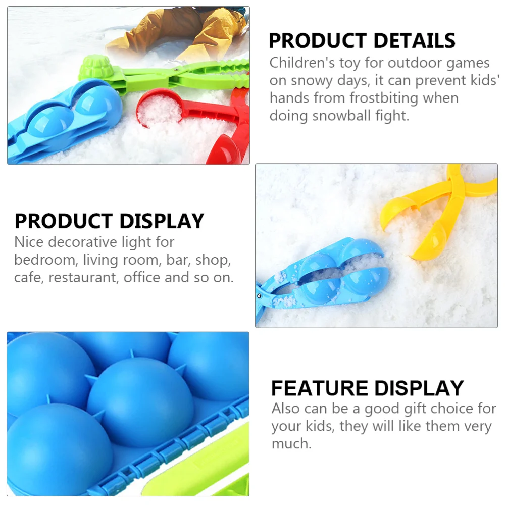 

1 Set Snowball Making Tools Outdoor Snowball Maker Creative Kid Snowball