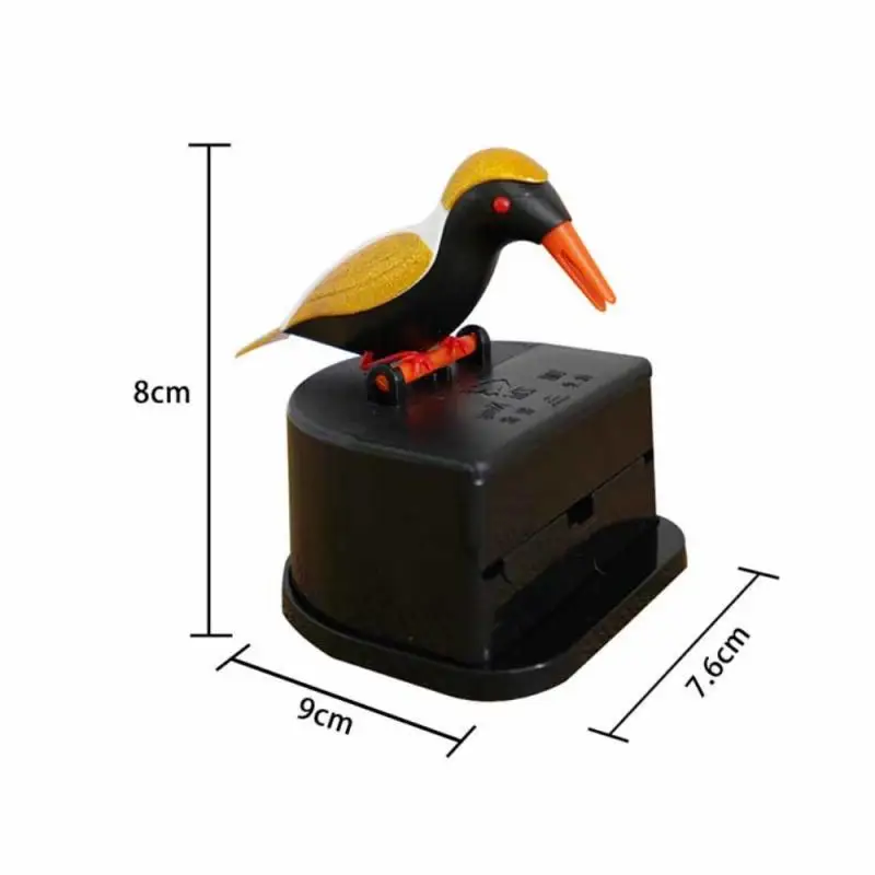 

1PC Toothpick Box Pop-up Push-type Bird Shape Toothpick Container Multistyles Automatic Toothpick Dispenser Home Storage Box