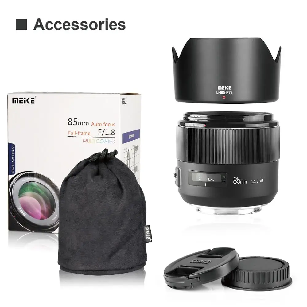 Meike 85 мм F/1,8 Полнокадровый Автофокус портретный объектив для Canon EOS EF крепление цифровых зеркальных камер 1300D 600D+ подарок