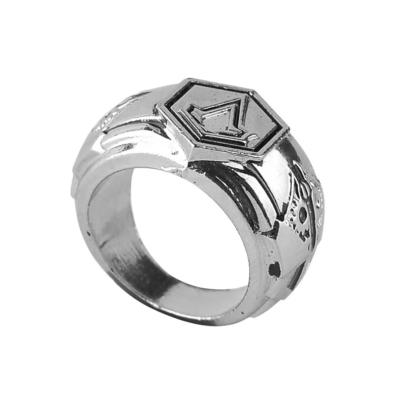 Assassin game кольцо Creed мужское древнее серебряное из сплава Европа и США аниме