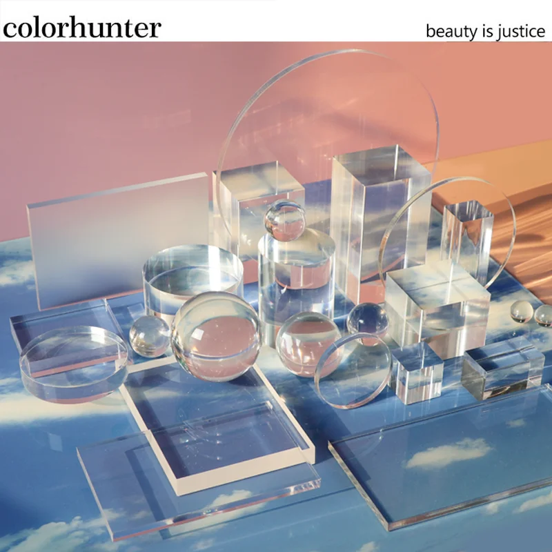 

Photo Props Acrylic Placement Table Beauty Cosmetics Perfume Shooting Ornaments Big Brand Wind Shooting Decoration