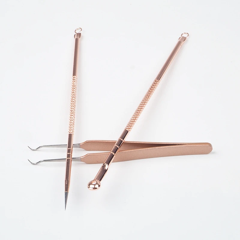 

Black Dots Remover Acne Pimple Blemish Extractor Tool Blackhead Remover Tweezer Kit Pore Cleaner Acne Removal Needles