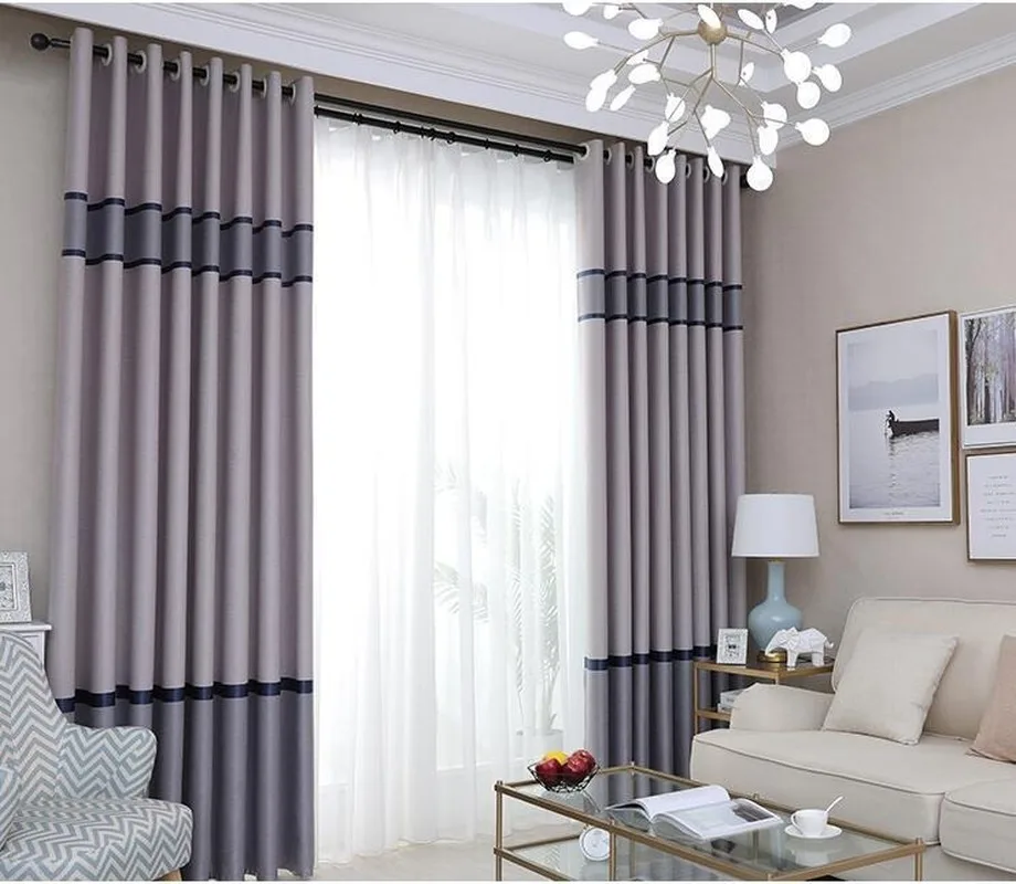 Индивидуальные Современные минималистичные занавески для гостиной спальни
