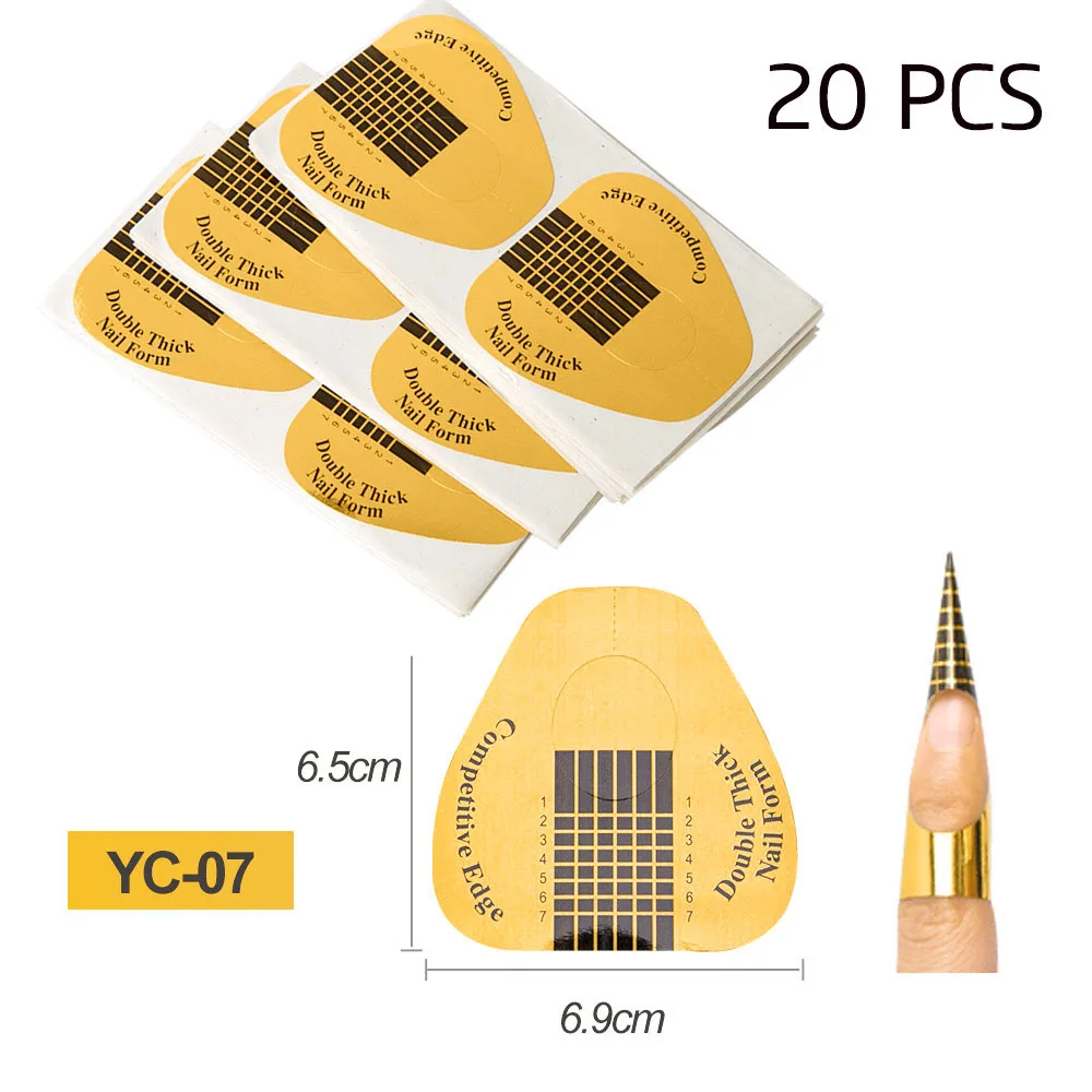20 pcs 03 Гель для наращивания ногтей, 3 цвета, УФ-гель для наращивания, акриловый полигель для наращивания ногтей, Гель-лак для ногтей, художественный лак - Цвет: 20 pcs 03