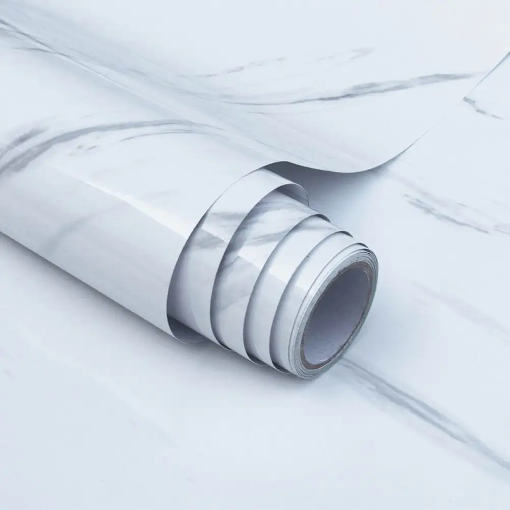 ПВХ-наклейка на обои (мрамор) водостойкая маслостойкая самоклеящаяся для кухни и