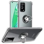 Чехол с кольцом для Oneplus 9 Pro чехол, чехлы для Oneplus 9RT 9R 8T Nord 2 смартфонов case, ван плас 9 силиконовый прозрачный противоударный чехол для One plus 10 Pro 9Pro Case ван плас 9 про