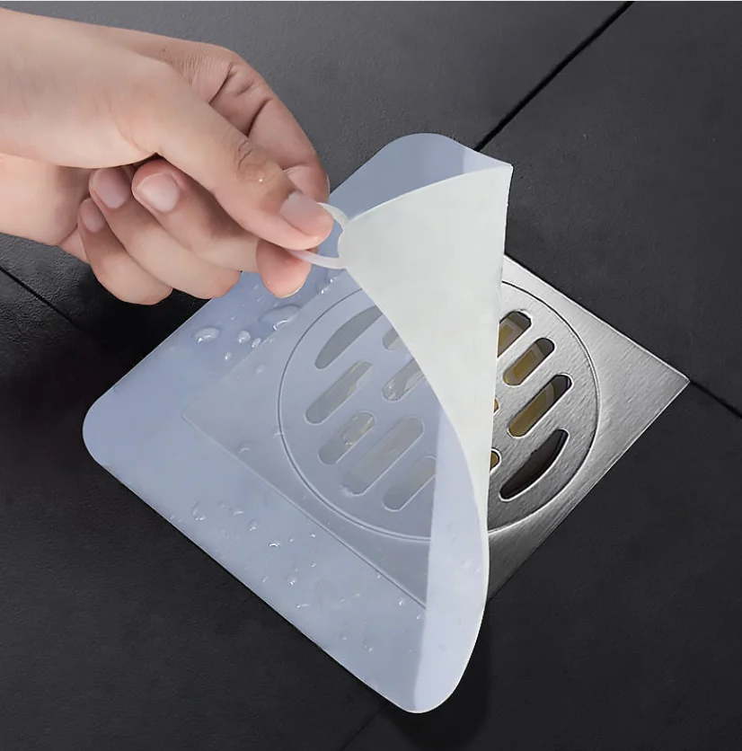 

20x20cm Silicone Floor Drain Pad Toilet Sewer Anti-smell Floor Cover Sink Water Stopper Household Sewer Pipe Deodorant Cover