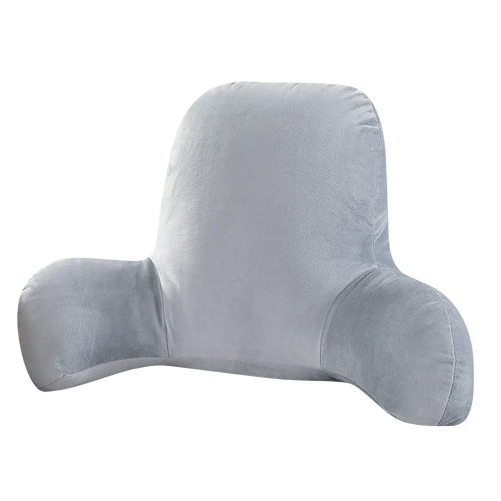 

38# Sofa Cushion Back Pillow Bed Plush Big Backrest Reading Rest Pillow Lumbar Support Chair Cushion With Arms Home Decor