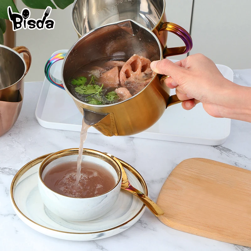 1000 мл суповое масло Flter нержавеющая сталь соусник суп вода жир Золотой сепаратор