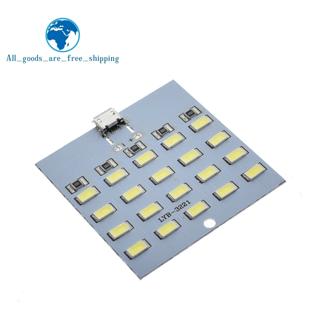 1 шт. высокое качество 5730 smd 5V 430mA~ 470mA белый Mirco Usb 5730 светодиодный светильник ing панель USB Мобильный светильник аварийный светильник Ночной светильник