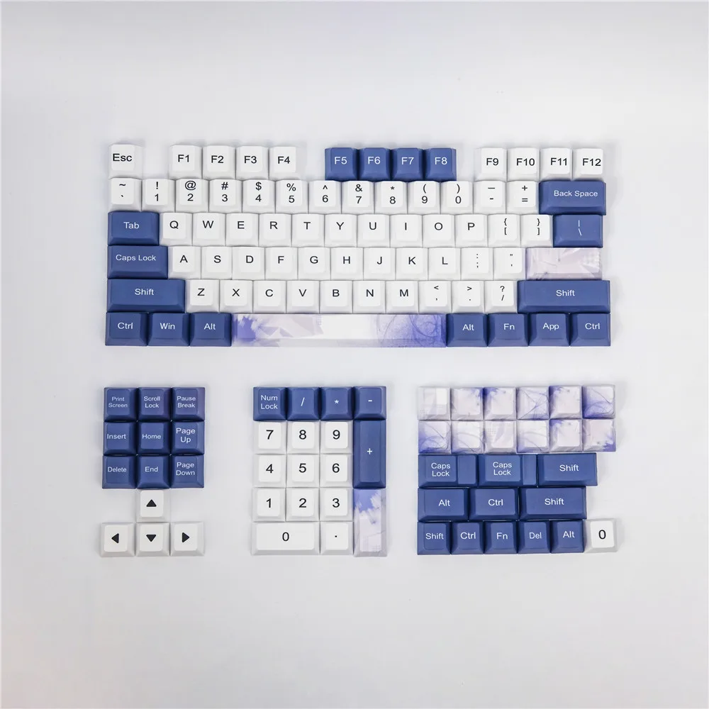 1 Set Five Sides Dye Subbed PBT Key Caps For MX Switch Mechanical Keyboard Retro Style Cherry Profile Keycap
