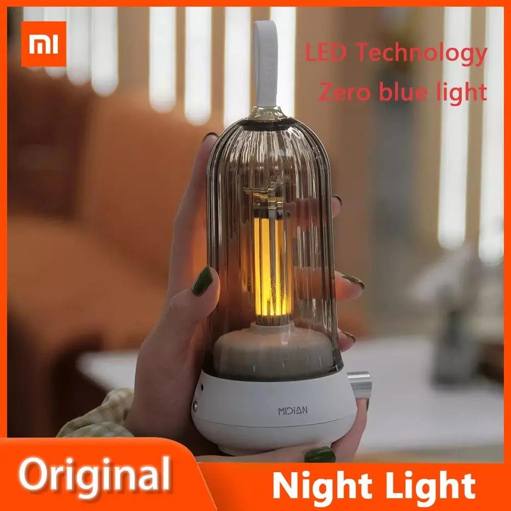 

Ночник Xiaomi с ароматическим диффузором, портативный дизайнерский светильник в стиле ретро, без Blu-ray, не повреждает глаза, сменная Ароматерап...
