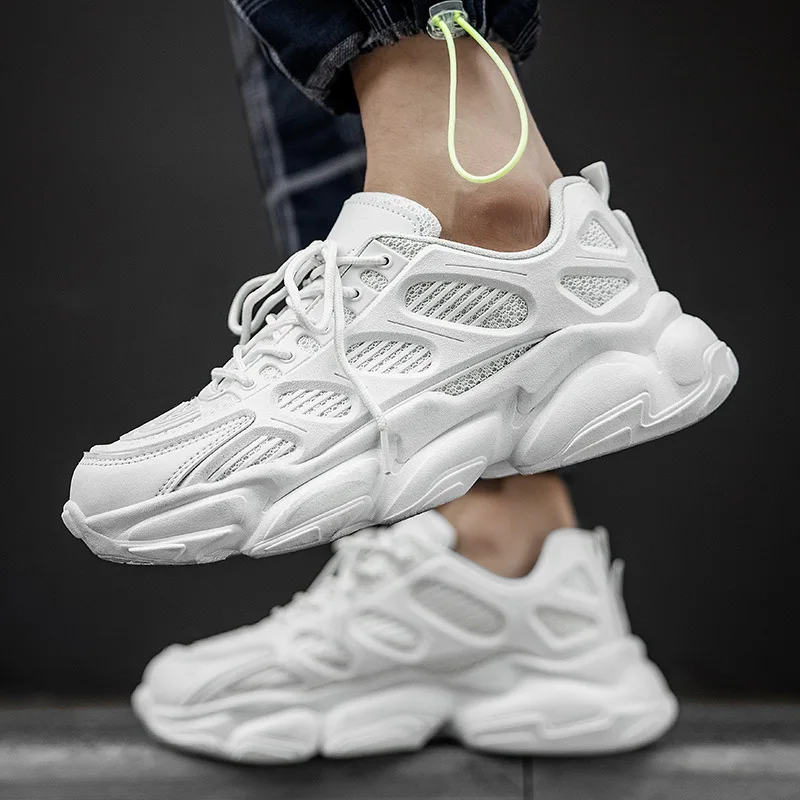 

Men's shoes autumn new fashion men's casual shoes mesh thick-soled daddy shoes men's breathable sports shoes men