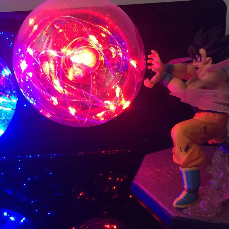Двойной Dragon Ball Вегета Goku kamehameha лампы светодиодные Dragon Ball Z Led Электрический Ночной светильник Настольная лампа для Спальня Xmas игрушка в подарок