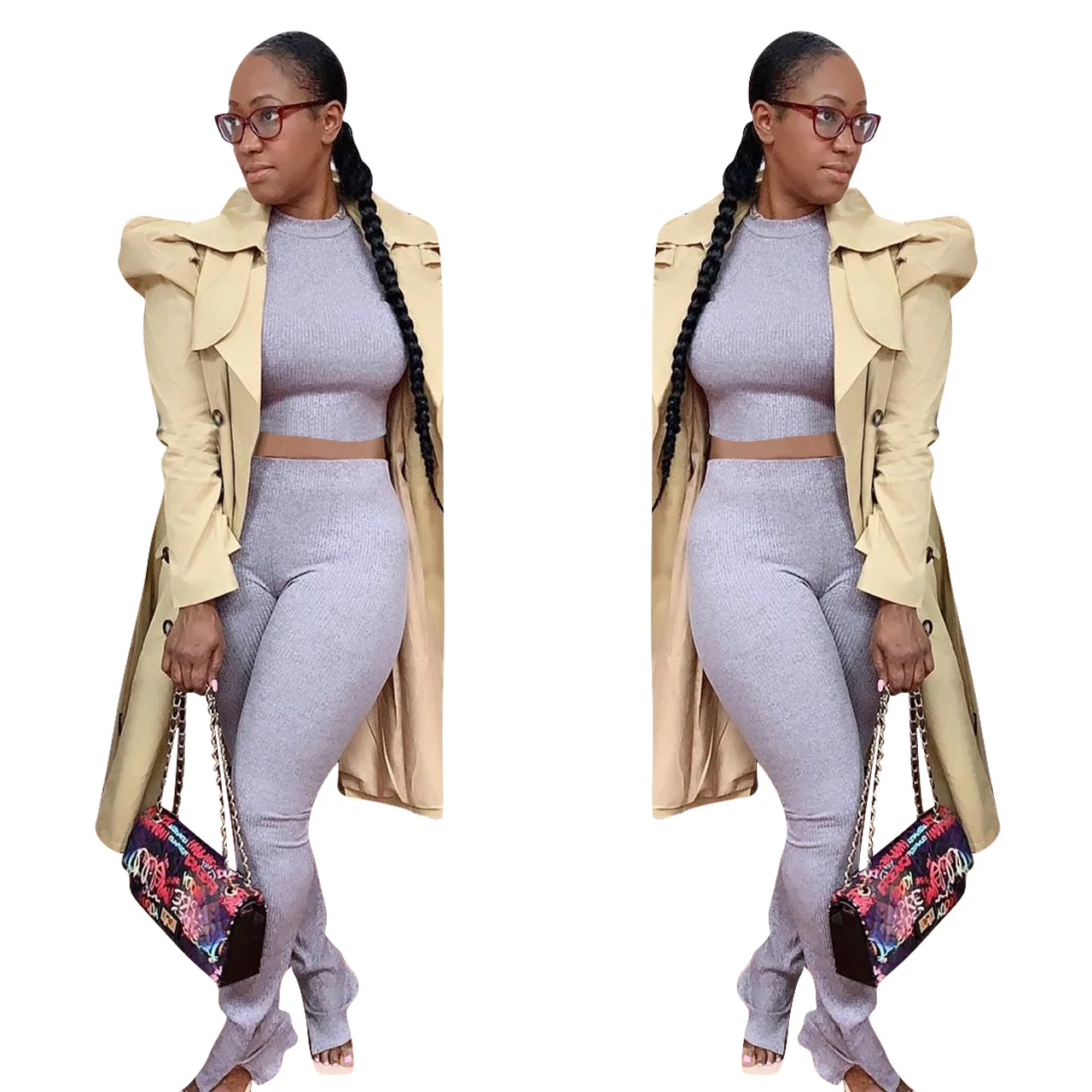 

Zoctuo Coat Long Sleeve Long Double Breasted Coat Fall Winter Classic Elegant Thick Windbreak Outdoor Office Lady Overcoat