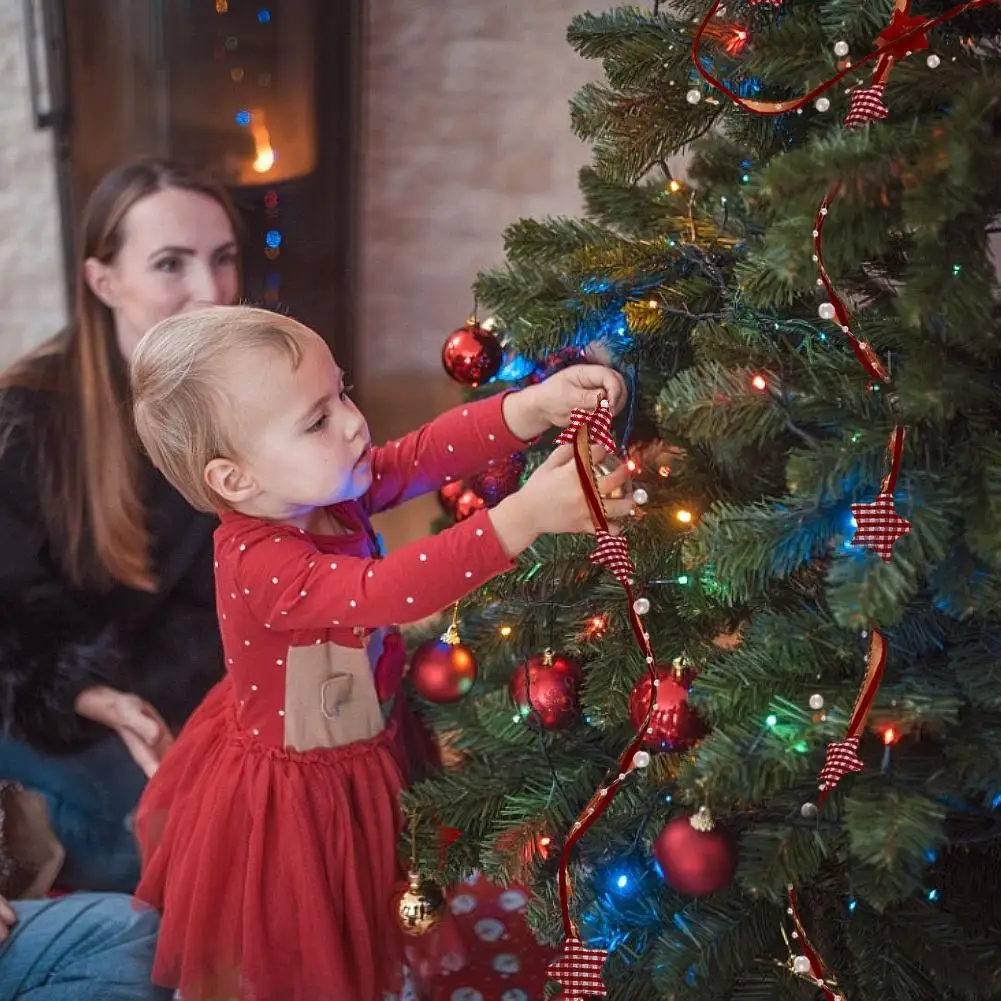Рождество ручной работы пятиконечная звезда цепь лента для заворачивания