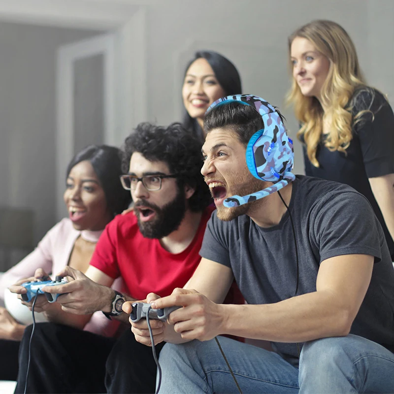 wired led gamer headphone with mic suit for laptop smartphone mobile phone gaming headset for ps4 ps5 switch pc stereo helmet free global shipping