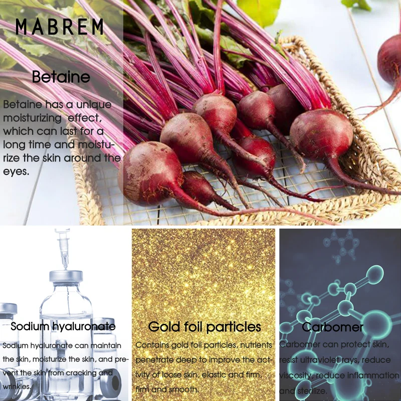 3 шт. золотая гладкая Сыворотка для глаз увлажняющая разбавленная линии темные