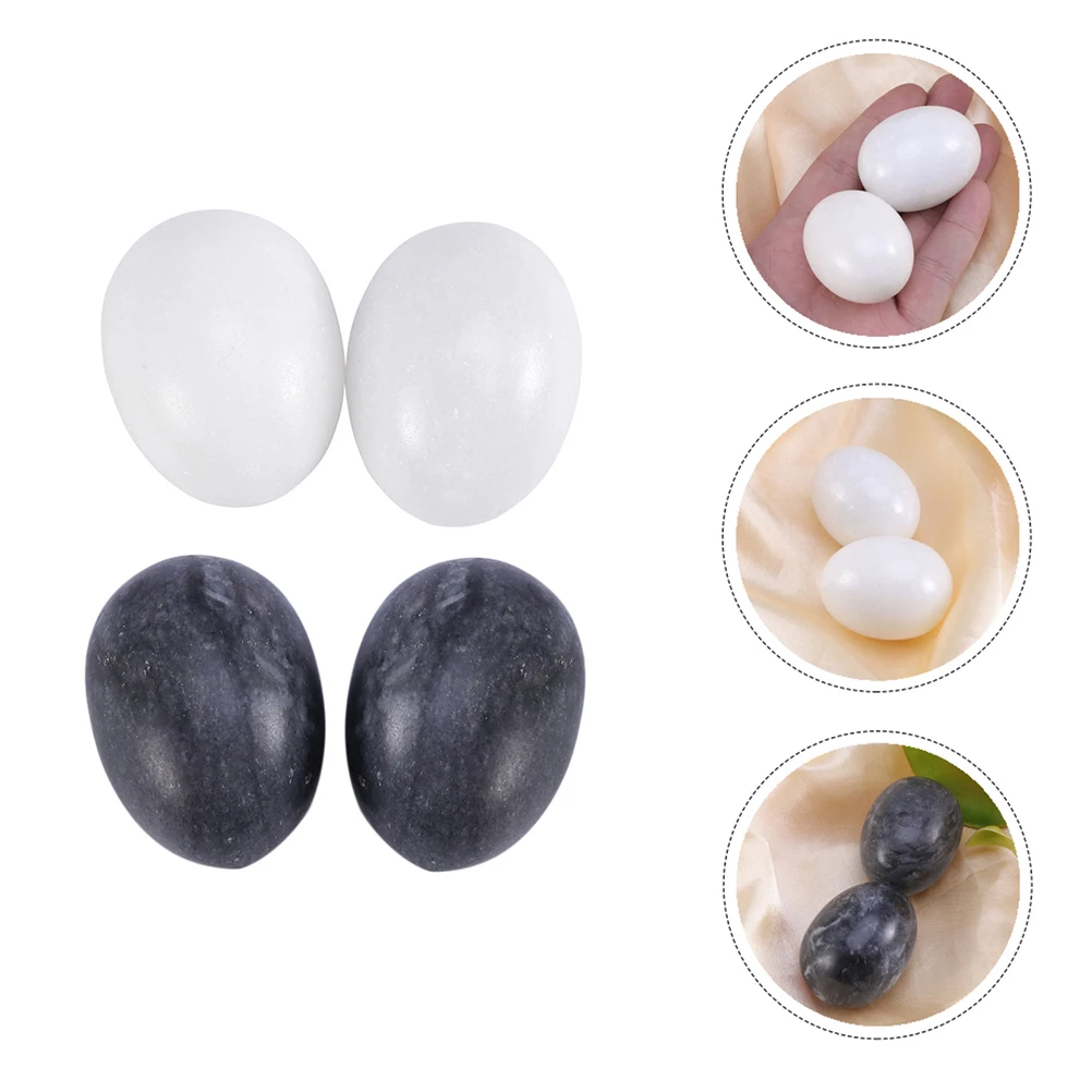 

4pcs Yoni Eggs Safe Smooth Handy Jade Handballs Vaginal Jade Eggs Natural Jade Eggs for Women