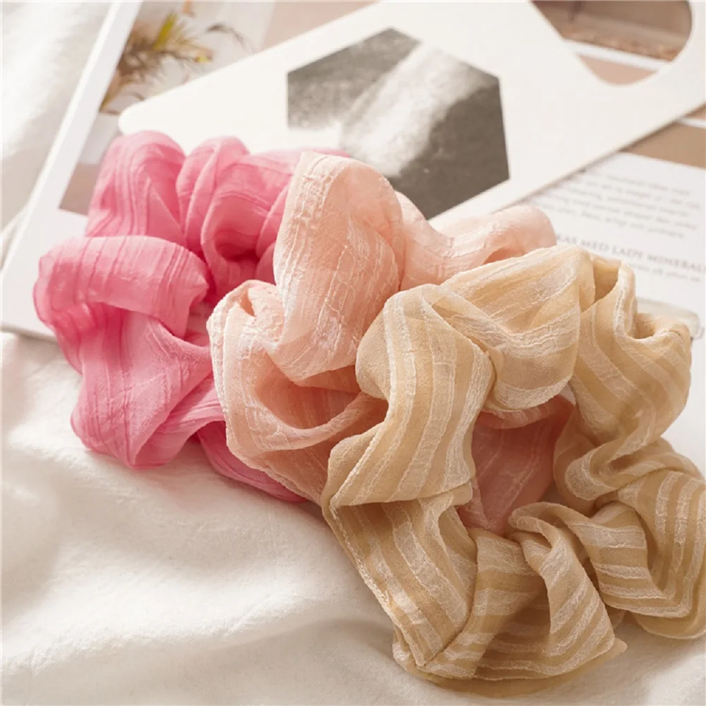 Новое поступление Корейская однотонная резинка для волос прозрачная