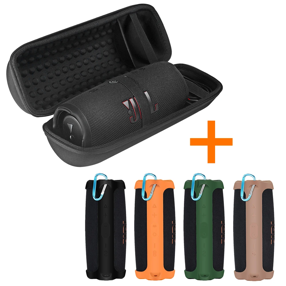 

ZOPRORE Hard EVA Travel Bags Carry Storage Box + Soft Silicone Case For JBL Charge 5 Bluetooth Speaker for JBL Charge5 Case