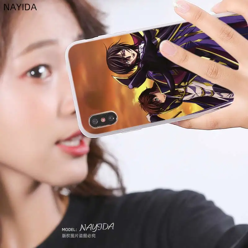 Мягкий силиконовый чехол для Samsung Galaxy S21 S20 Uitra S10 Lite S9 Plus Fe S8 S7 с аниме кодом Geass