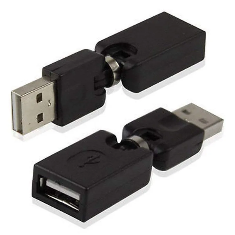 Вращающийся и Поворотный адаптер USB 2 0 типа A для Женский с углом поворота 360