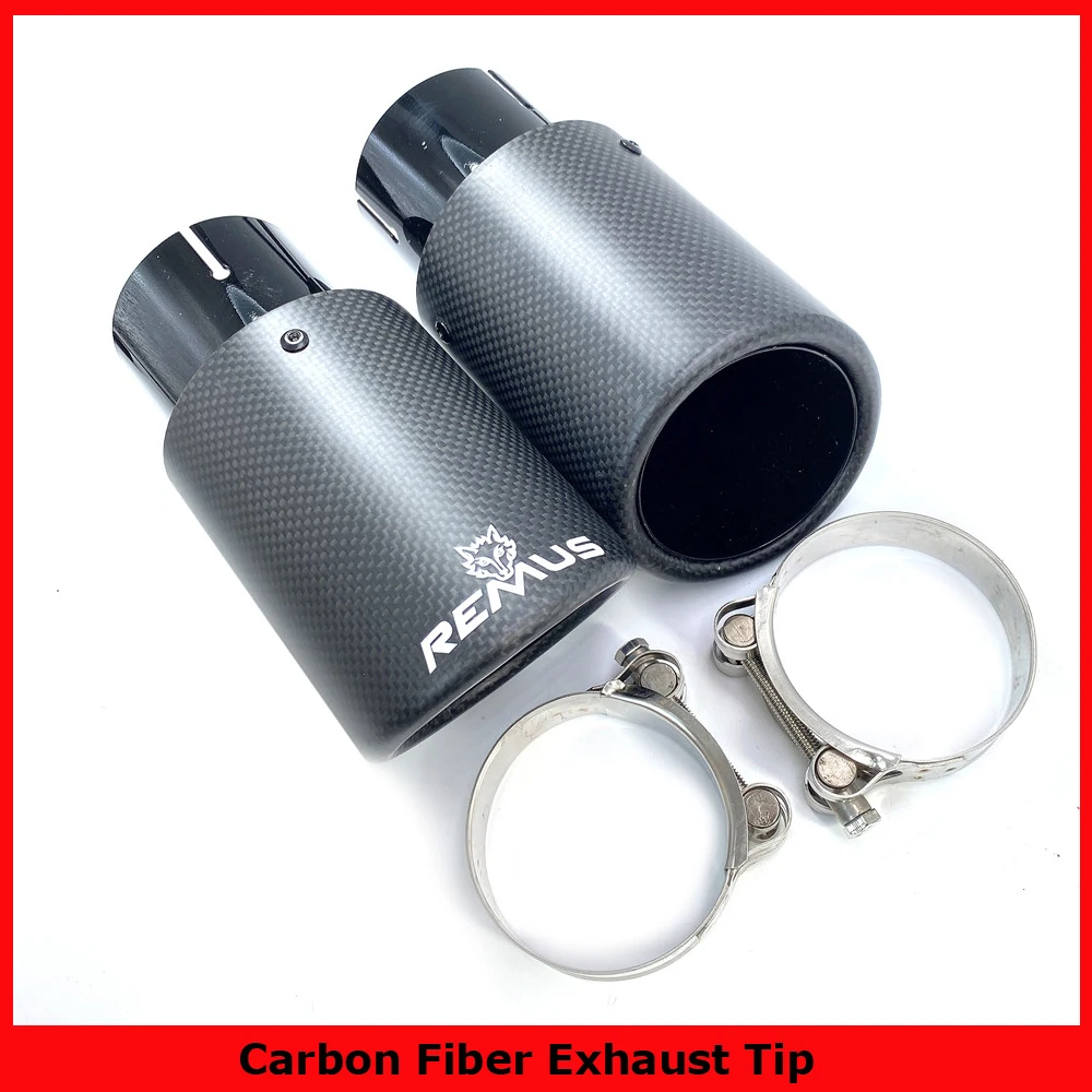 Универсальный автомобильный обжимной глушитель из нержавеющей стали черный +