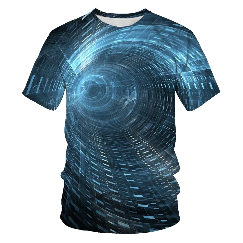 Футболка мужская с коротким рукавом и круглым вырезом модная Повседневная