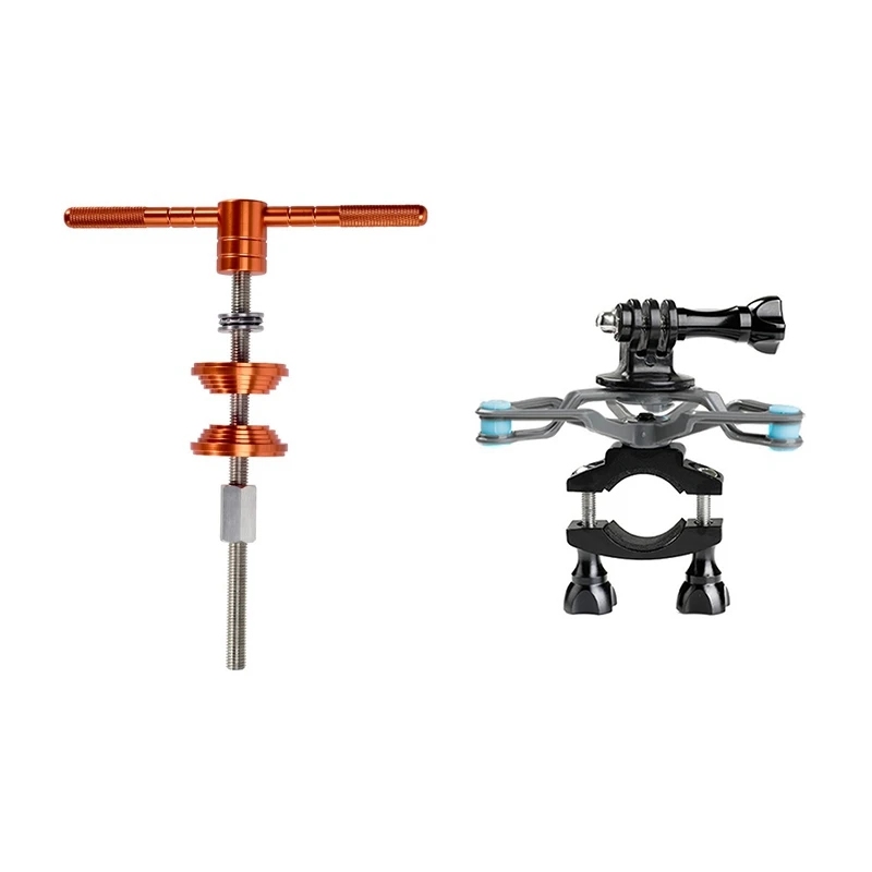 

1 комплект демпфирующая амортизационная подставка для крепления и 1 шт. инструменты для установки велосипедной гарнитуры велосипедный BB Ни...