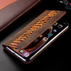 Натуральная кожа сетка чехол для Xiaomi Mi 5 5S 5x6 6x8 9 9T cc9 cc9e se Note10 Pro Plus A1 A2 A3 Lite чехол-бумажник с откидной крышкой из капа