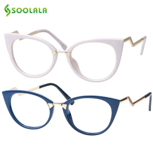 Очки для чтения SOOLALA Cateye унисекс, для дальнозоркости, от + 0,5 до 0,75, 1,0, 4,0