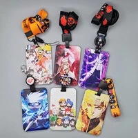 flyingbee x2225 anime ninja bank credit card holder wallet bus id name work card holder for student card cover business card