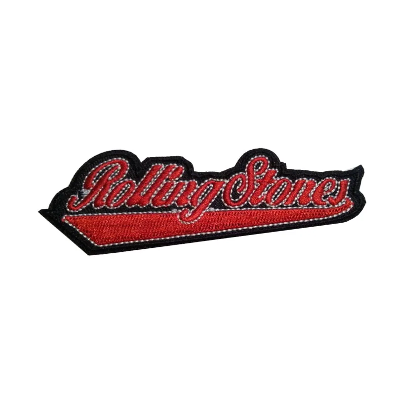 Металлическая музыкальная лента 3 3/4 &quotRolling Stones Iron On Sew Patch футболка с аппликацией