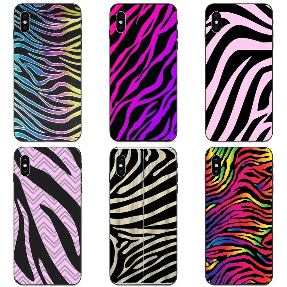 Цветной неоновый телефон Zebra для Huawei nova 2 2S 3i 4 4e 5i Y3 Y5 II Y6 Y7 Y9 Lite Plus Prime Pro 2017 2018 2019