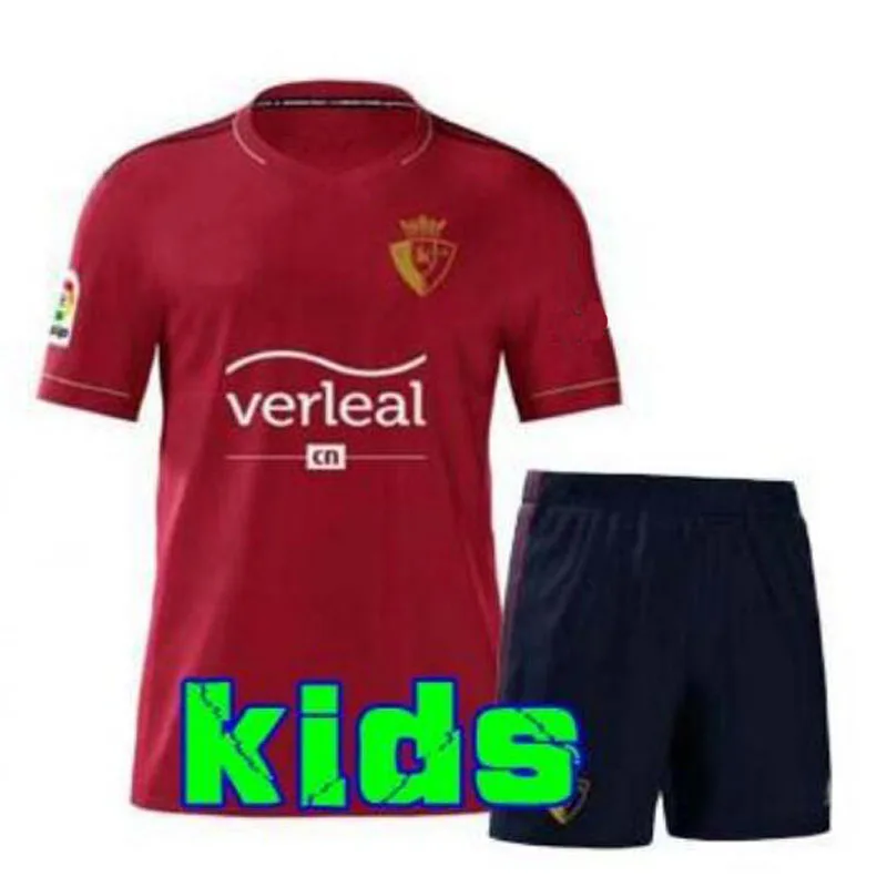 

20 21 For Osasuna Kids Kits Shirts 2020 Top Thai Quality Camiseta De Futbol Casual Running Sets