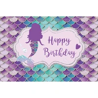 nitree mermaid princess backdrops photography baby birthday mermaid scales tail photocall seabed shell backgrounds photo studio