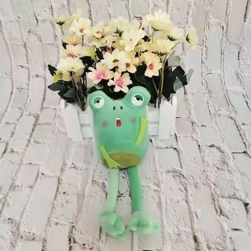 

Long Legs Frog Plush Doll Toy Creative Keychain Custom Cartoon keychain Key Pendan Bag Ornament Couples Gift Creative Hot 2020
